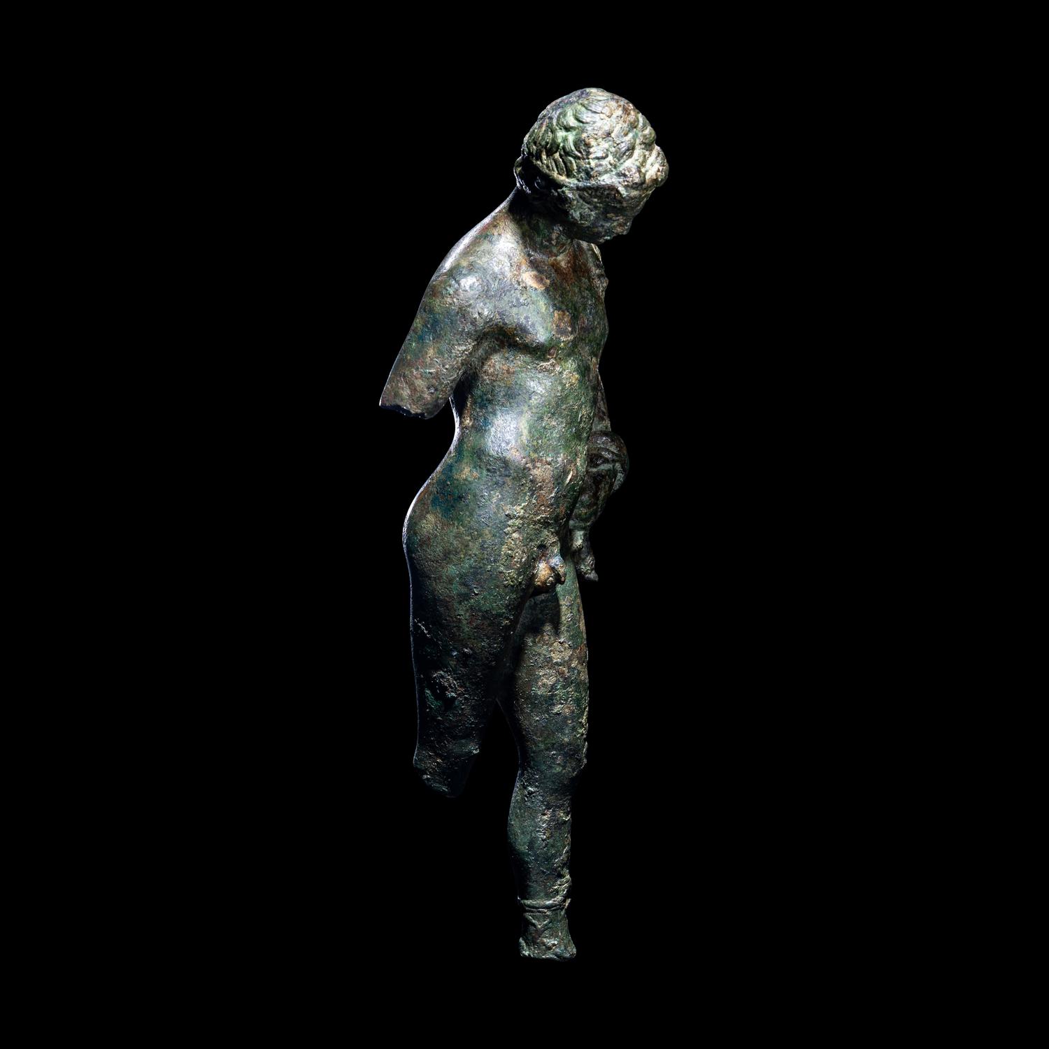 A Roman Bronze Narcissus or Dionysus