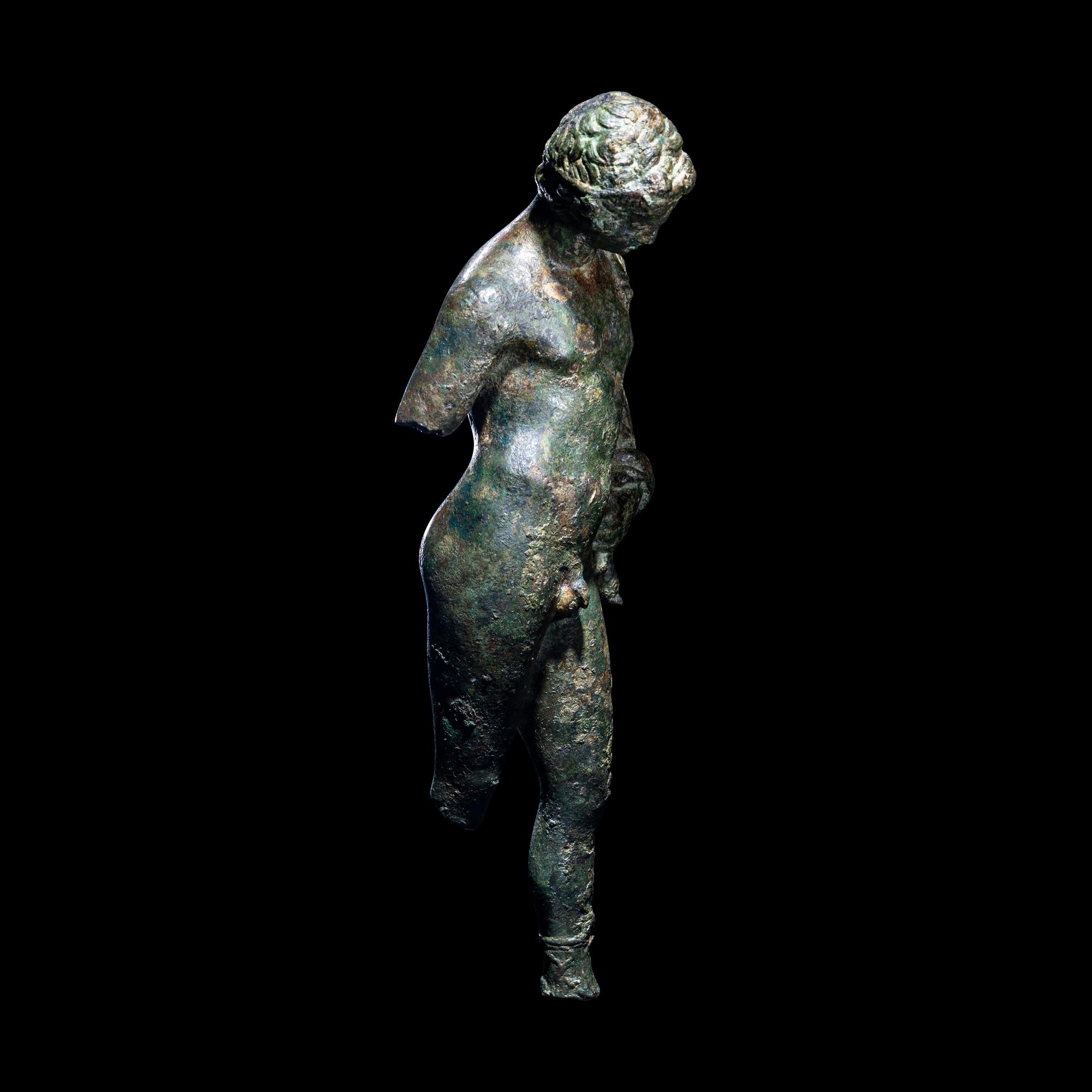 A Roman Bronze Narcissus or Dionysus