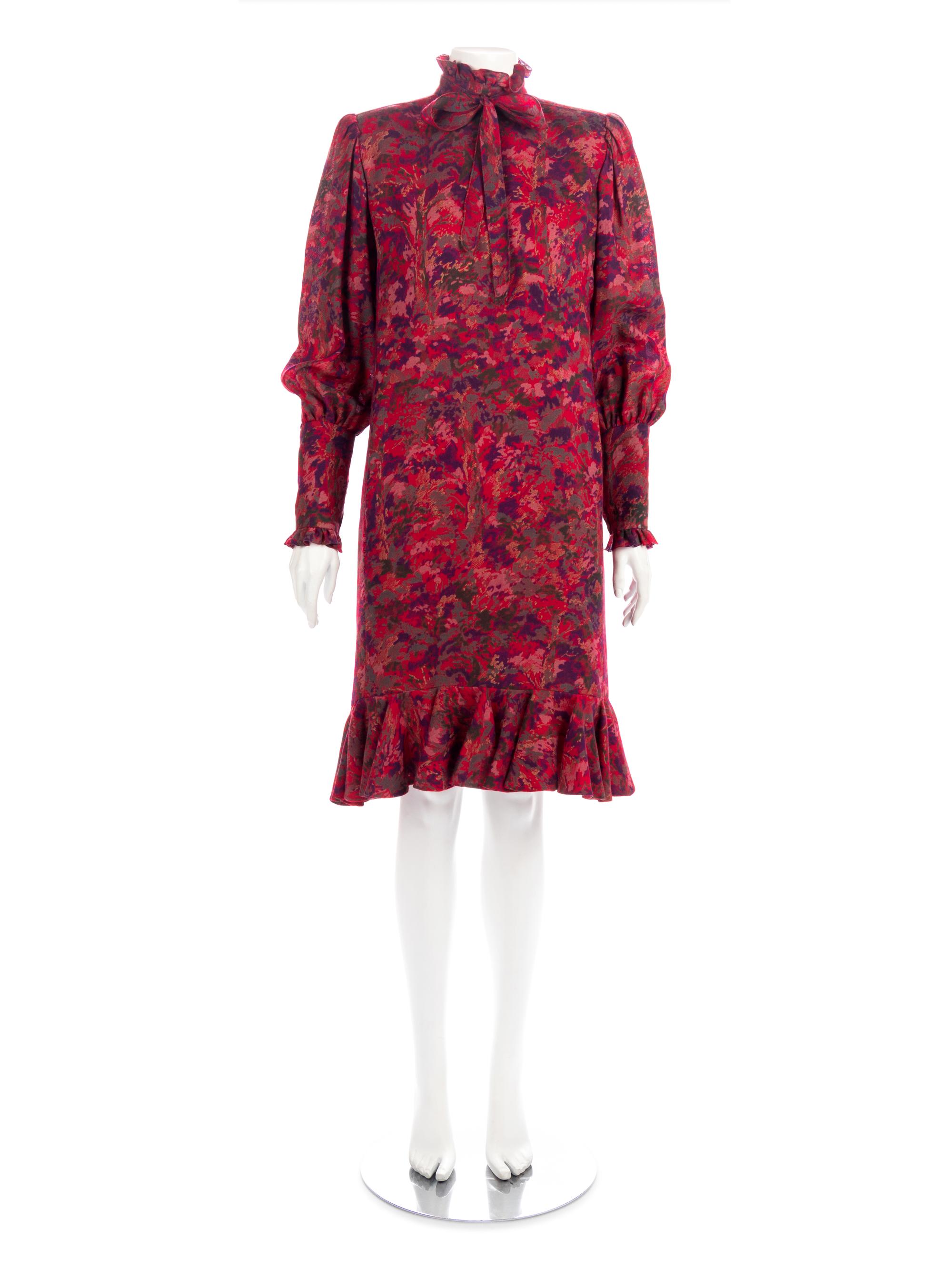 Four Vintage Yves Saint Laurent and Ungaro Ensembles & Dress, 1980-90s