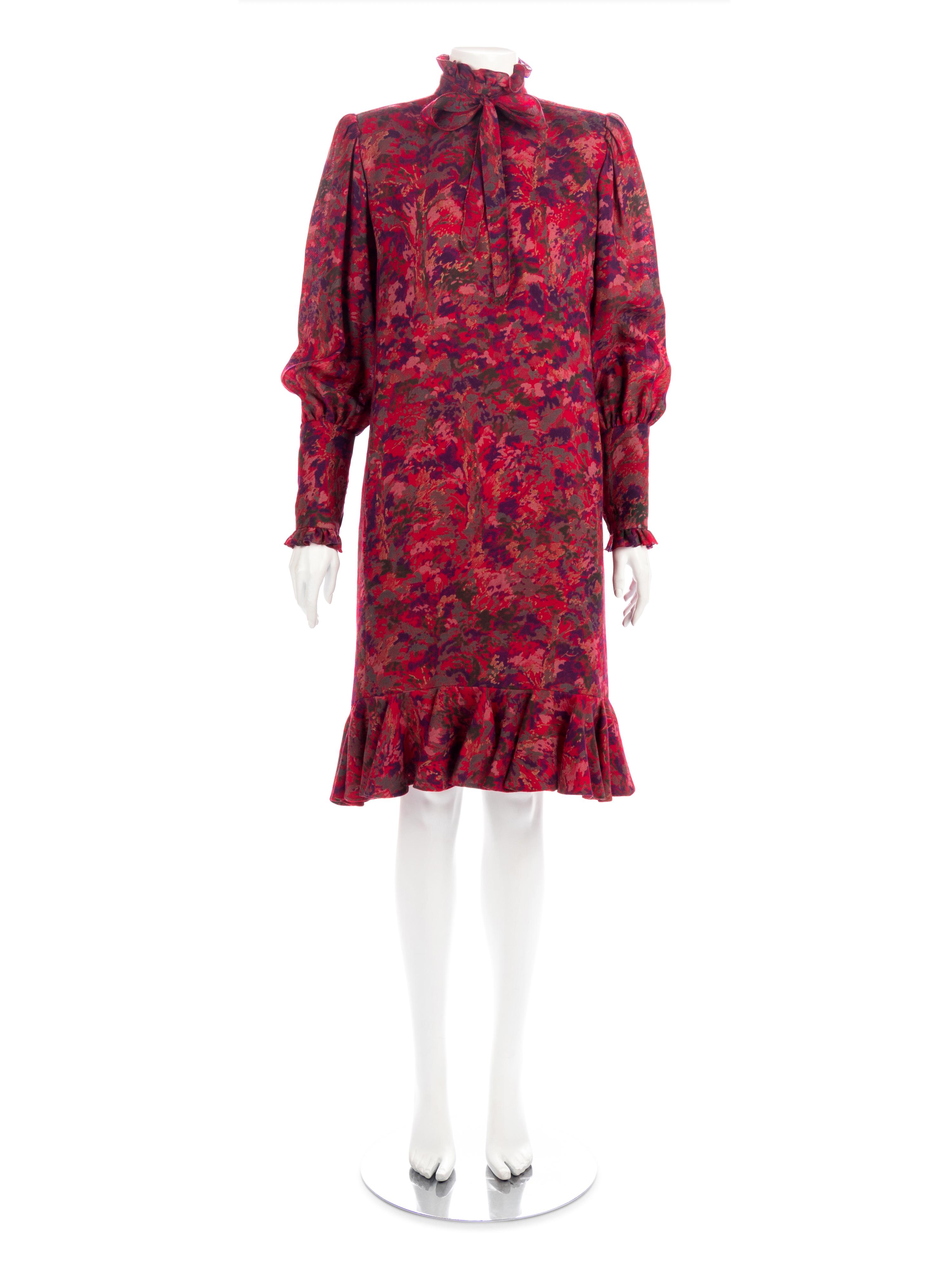 Four Vintage Yves Saint Laurent and Ungaro Ensembles & Dress, 1980-90s