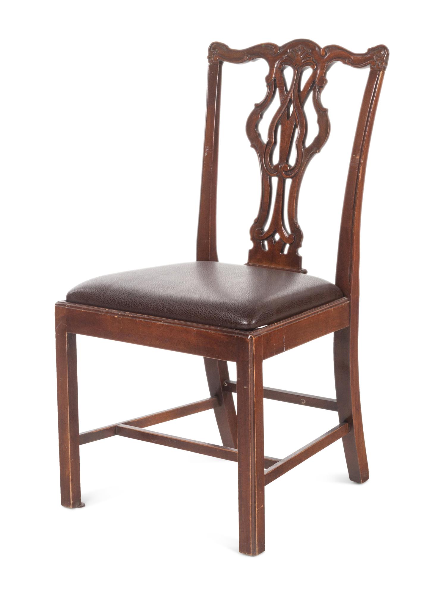 An Assembled Set of George III Style Mahogany Dining Chairs