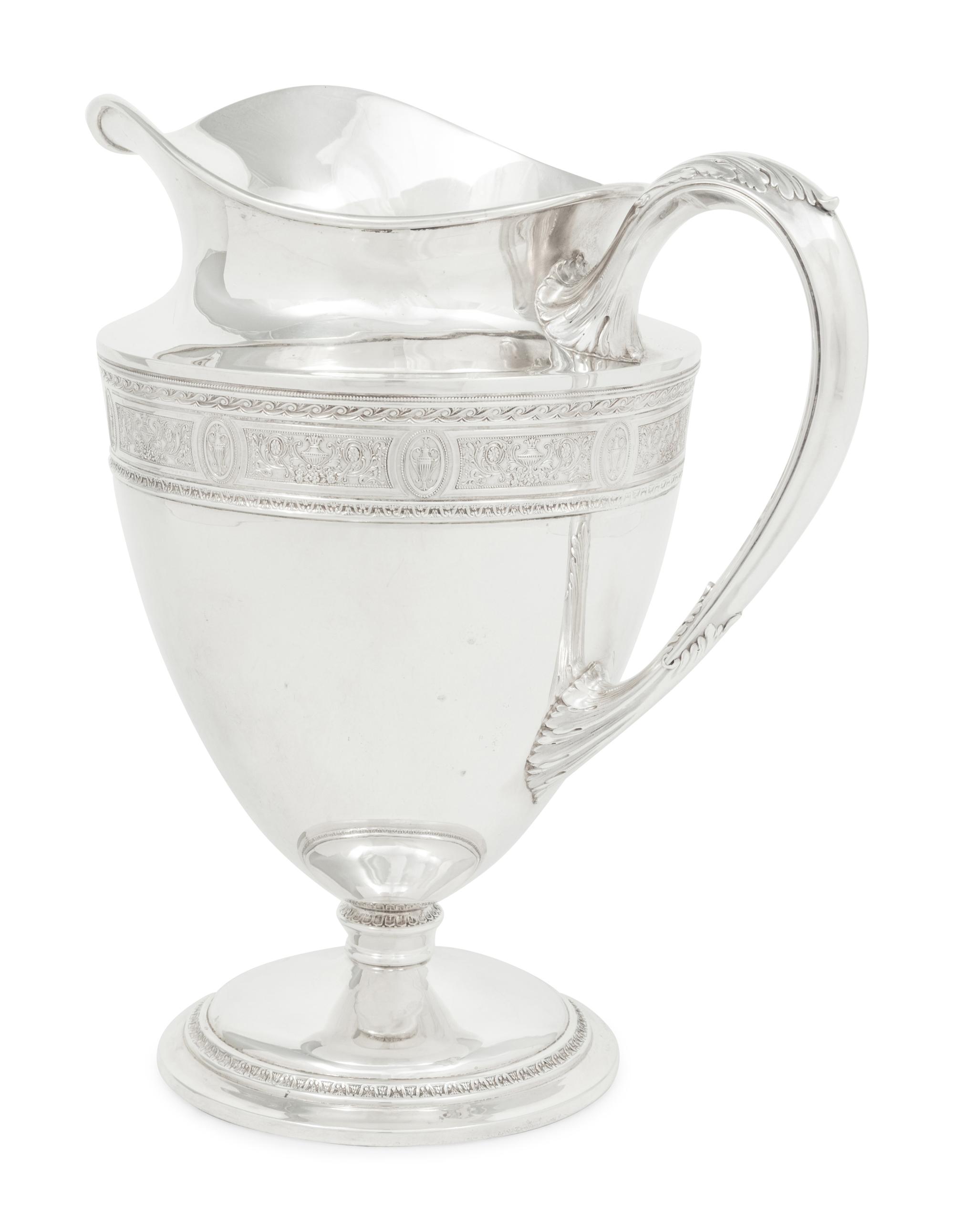 An American Silver Pitcher