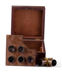 90 degree mirror telescope star diagonal and five lenses.