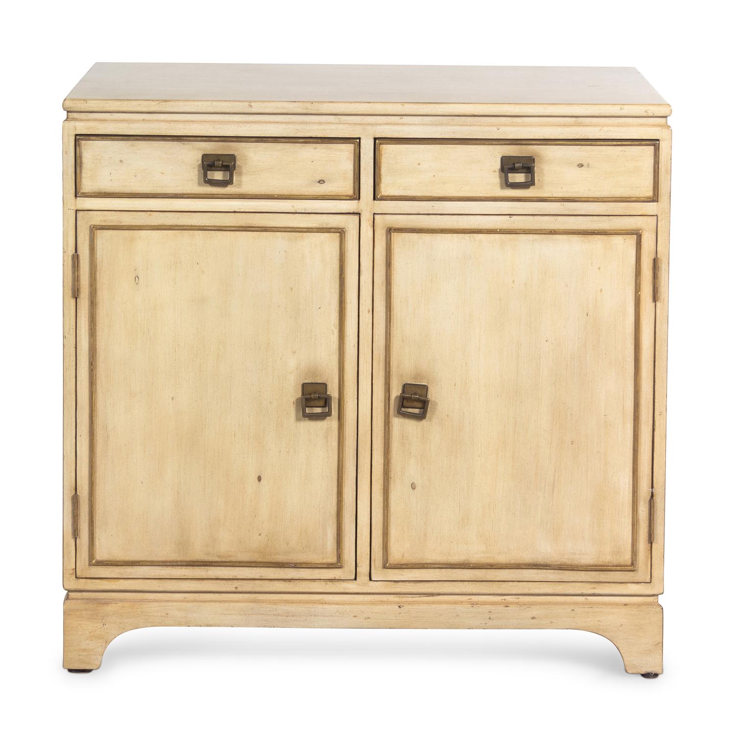 A Cream-Painted Side Cabinet