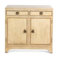 A Cream-Painted Side Cabinet