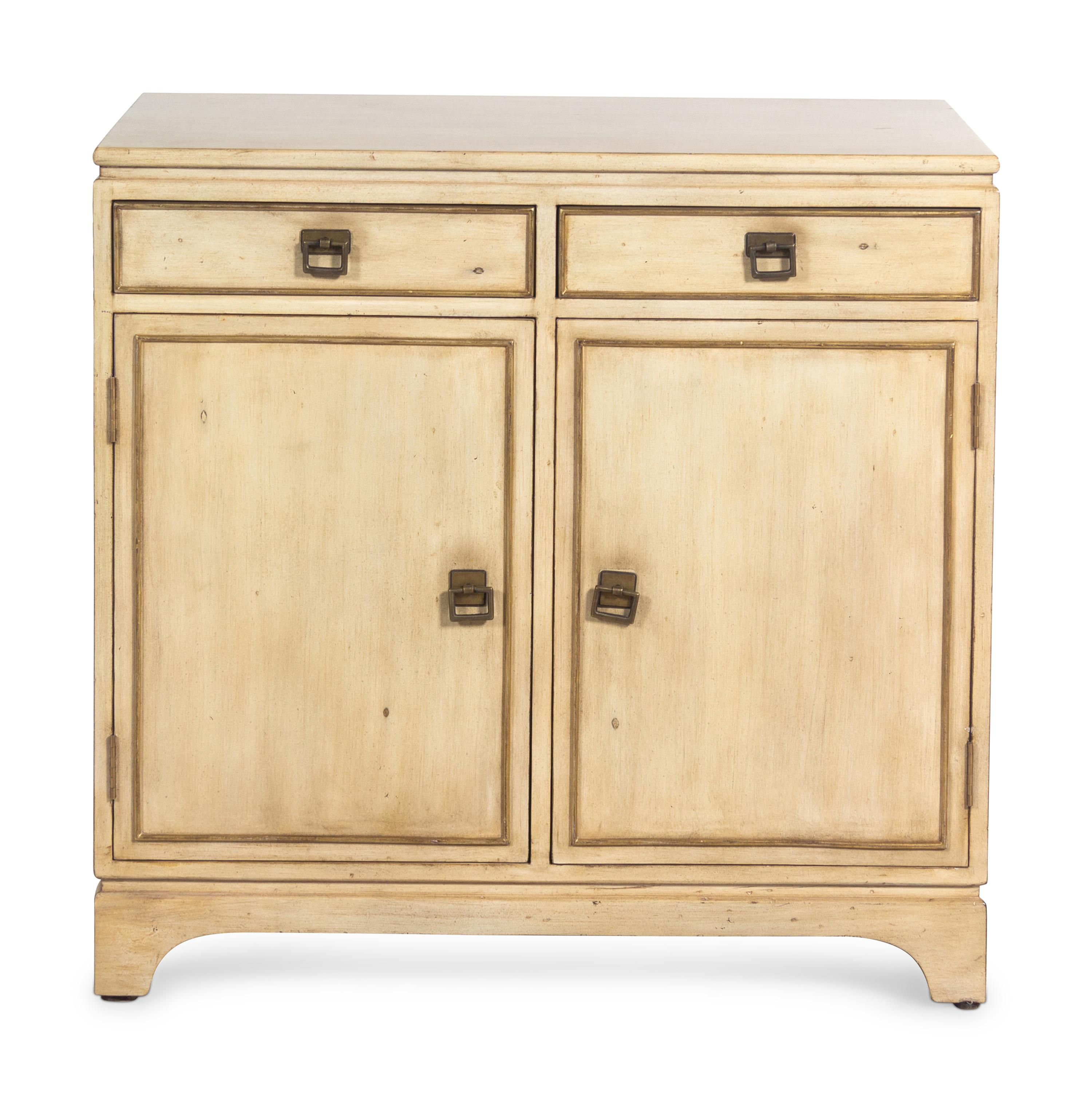 A Cream-Painted Side Cabinet