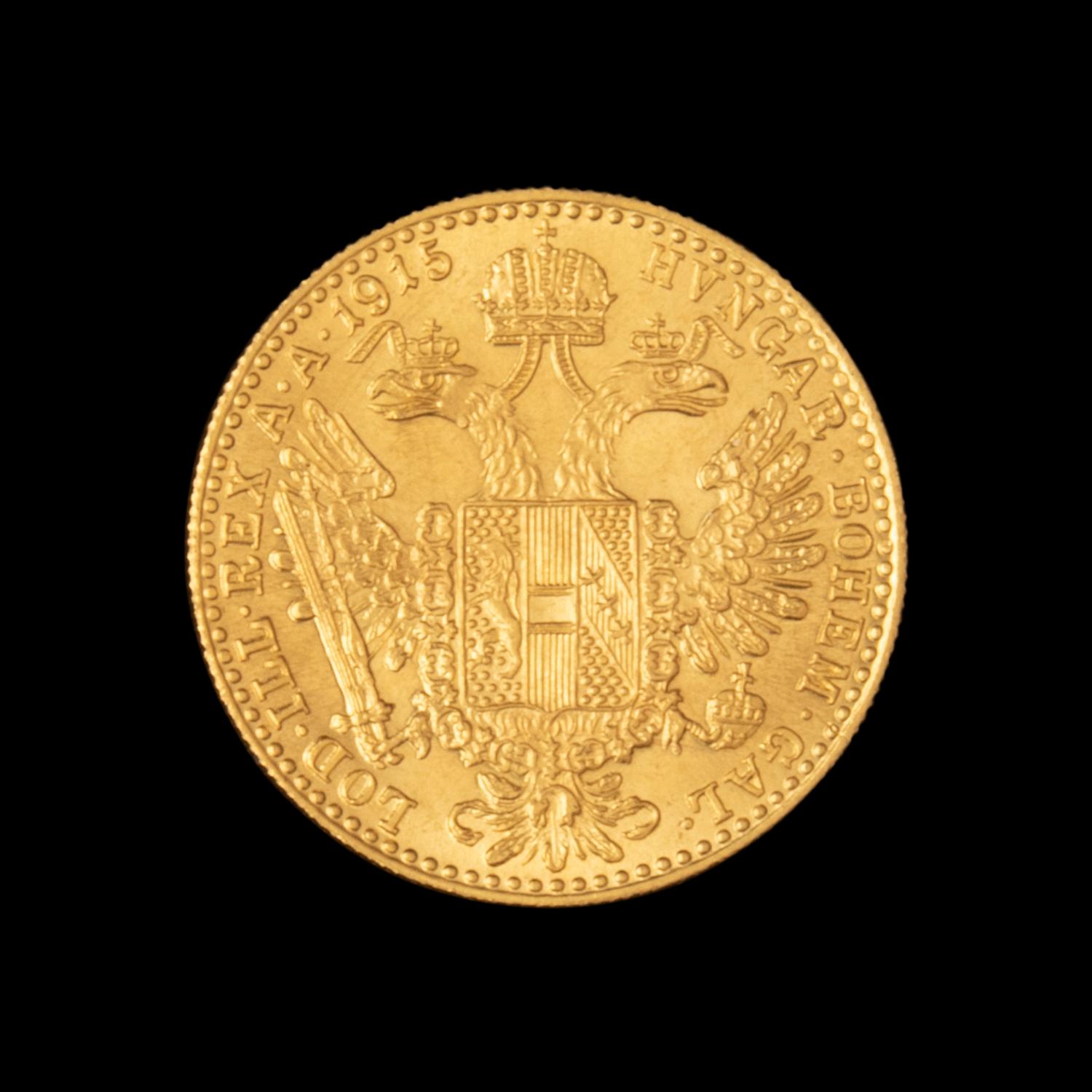 [AUSTRIA] A 1915-Dated Restrike Gold 1-Ducat Coin