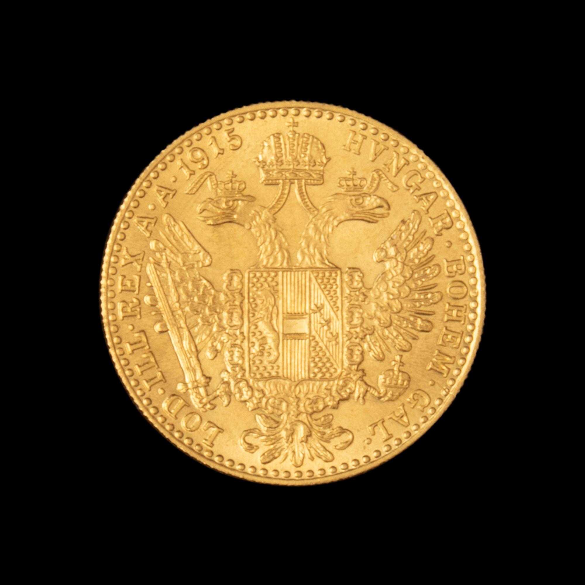 [AUSTRIA] A 1915-Dated Restrike Gold 1-Ducat Coin