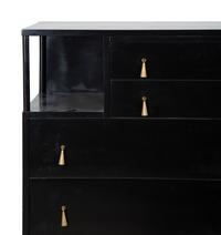 A Brass Mounted Black Lacquer Chest of Drawers — MID-20TH CENTURY