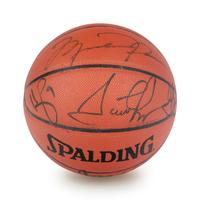A 1996-97 Chicago Bulls NBA Champions Team Signed Autograph Basketball (Bulls Letter and Beckett Authentication Services Letter BAS Certified),