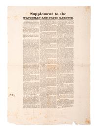 [POLITICS IN AMERICA -- ANTI-MASONIC PARTY]. A pair of broadsides supporting the Anti-Masonic Party, 1830s.