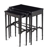 A Set of Three Ebonized Nesting Tables