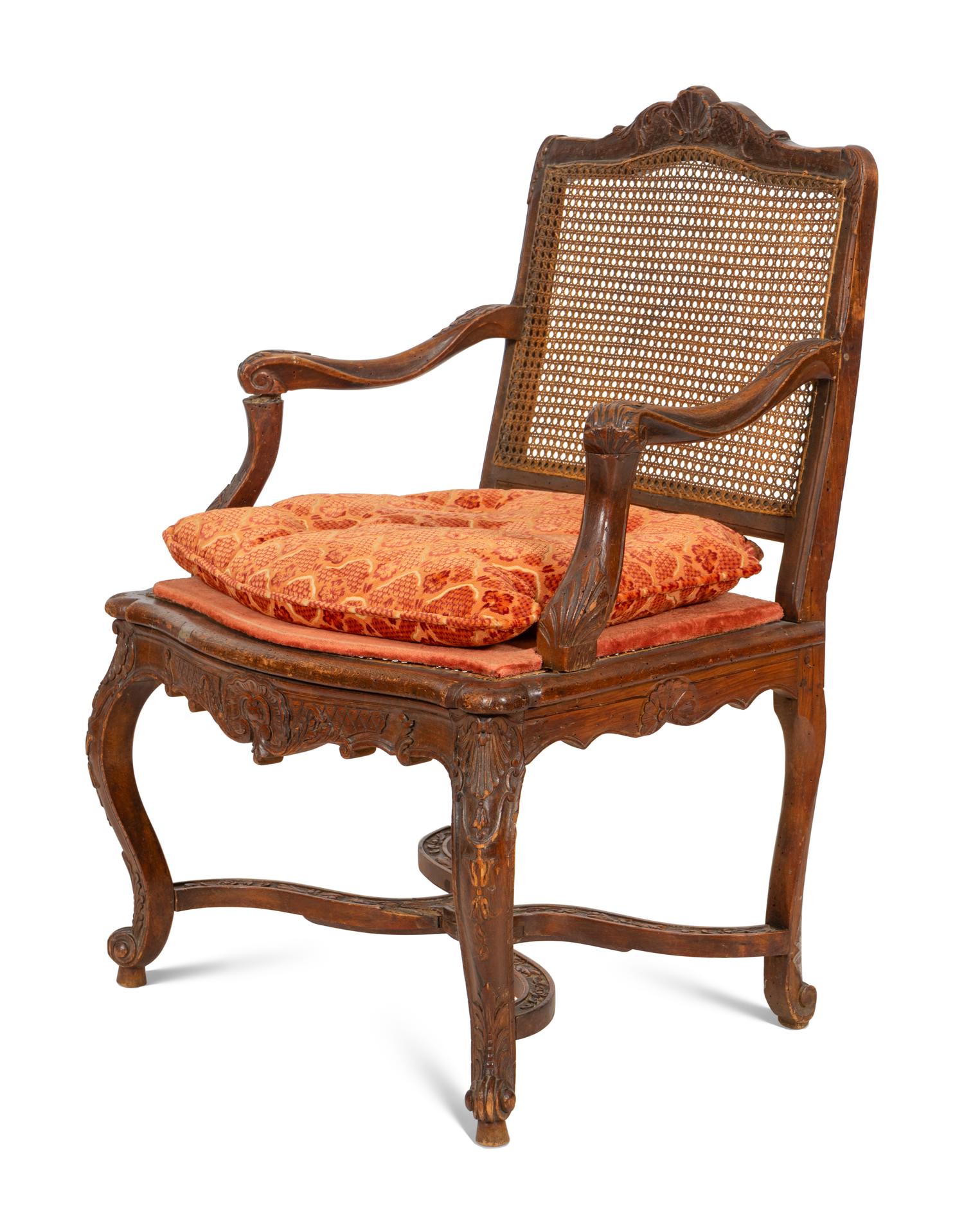 A Régence Walnut Fauteuil