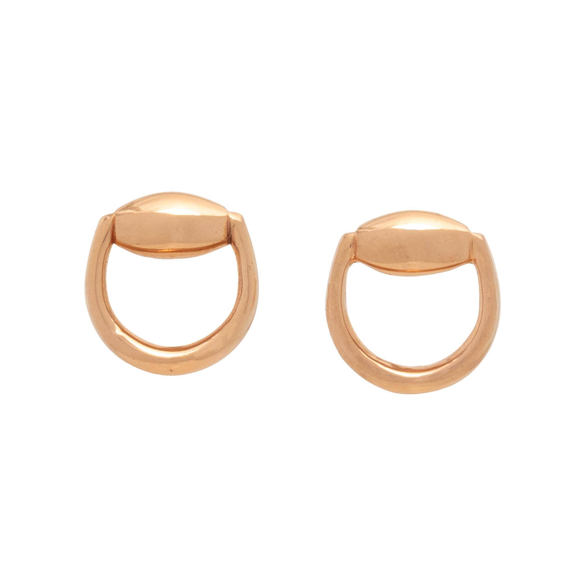 GUCCI, ROSE GOLD EARRINGS