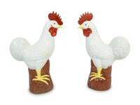 A Pair of Chinese Porcelain Models of Roosters — 20TH CENTURY