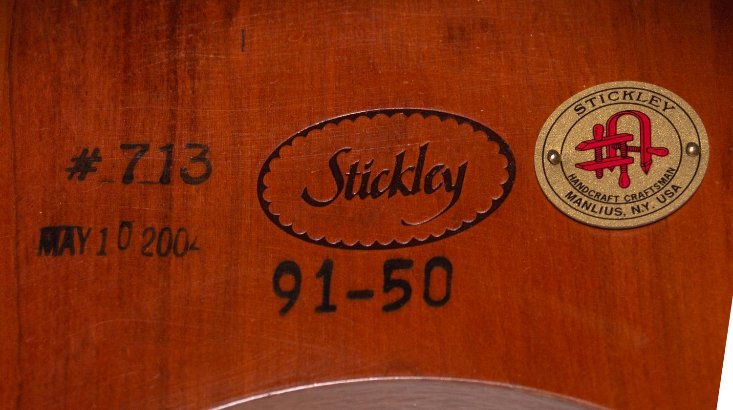Two Stickley Cherry Side Tables and a Stickley Cherry Bookcase