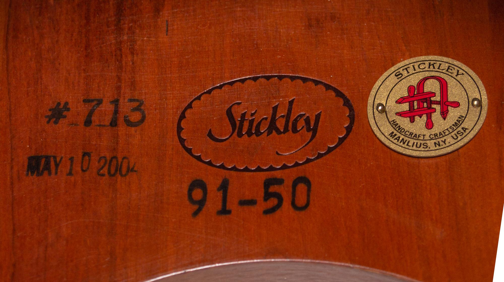 Two Stickley Cherry Side Tables and a Stickley Cherry Bookcase