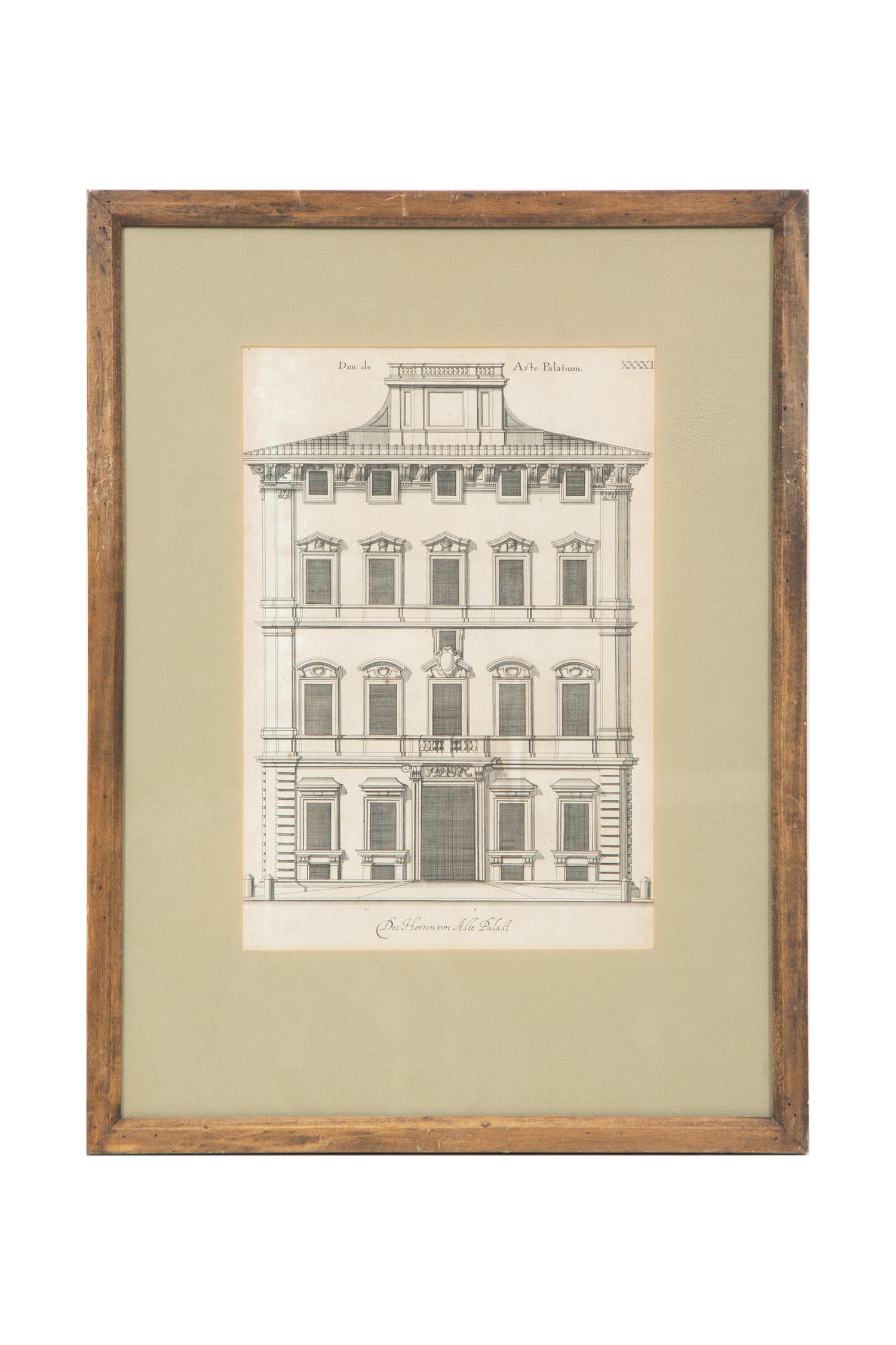 A Set of Four Framed Engravings