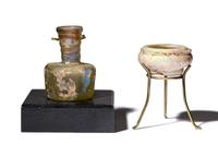 Two Islamic Glass Miniature Vessels