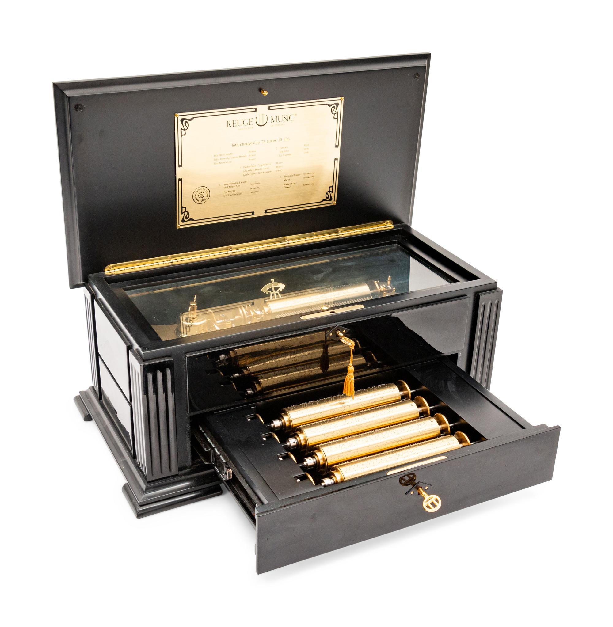 A Reuge Music Box with Five Cylinders