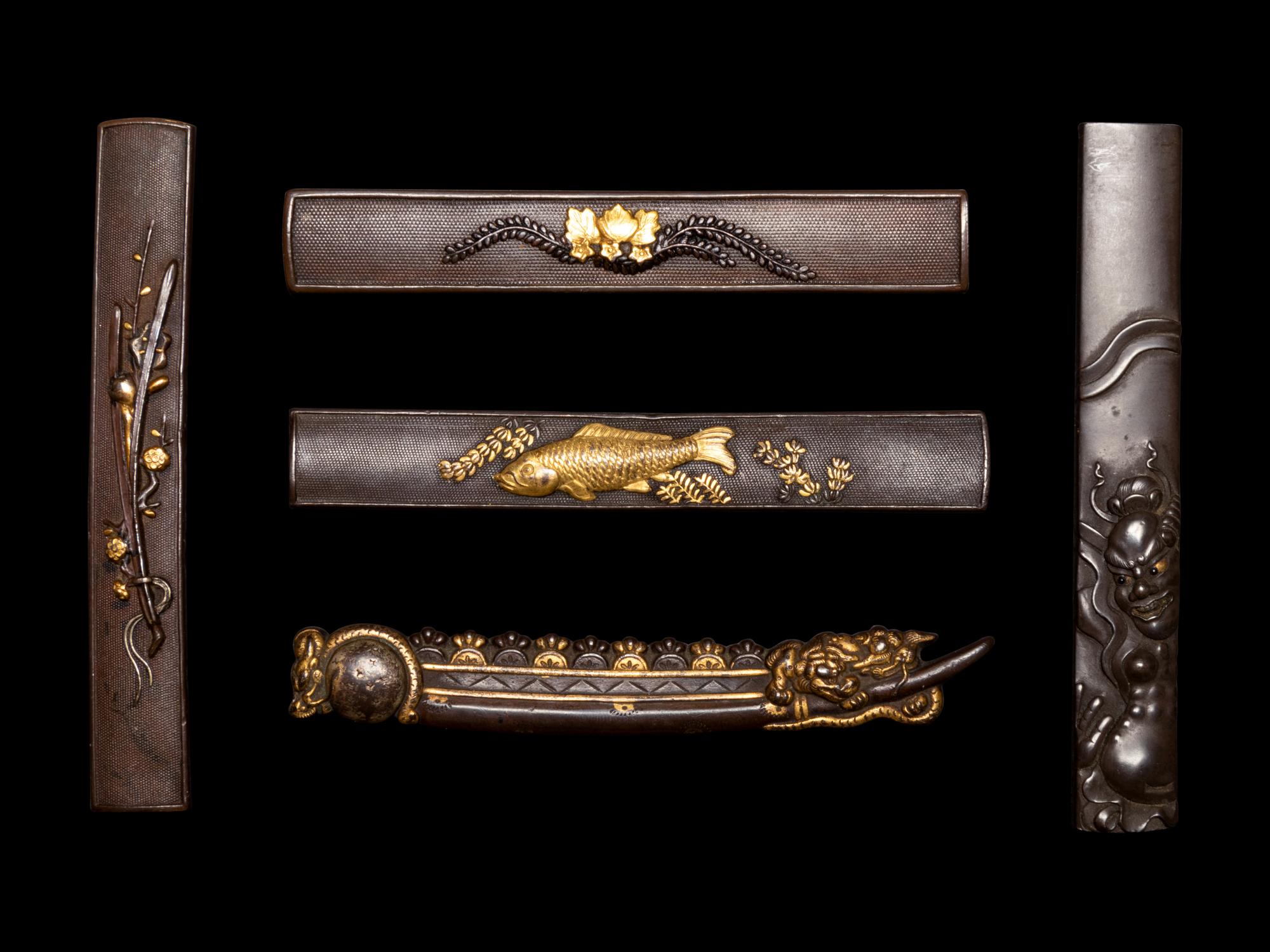 Five Mixed Metal Kozuka