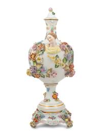 A Dresden Porcelain Urn