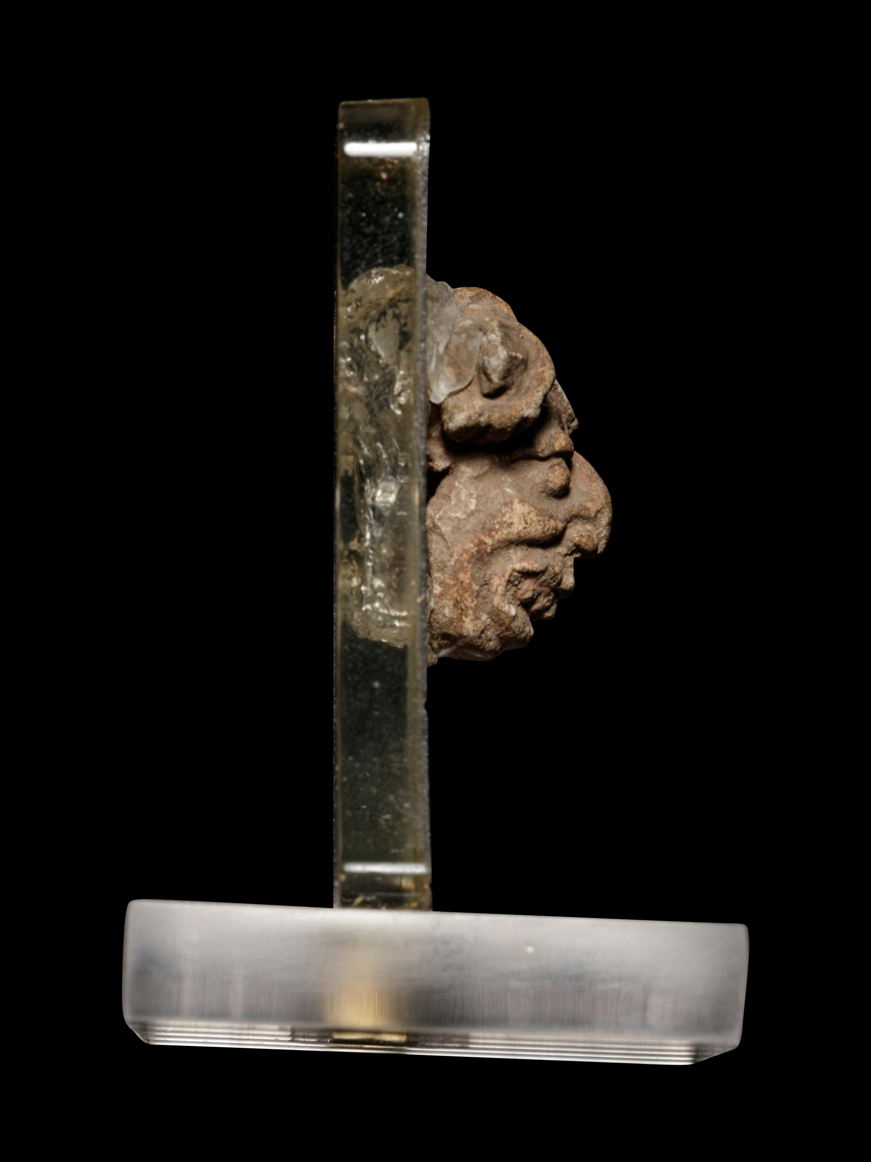 A Hellenistic Terracotta Head of a Grotesque