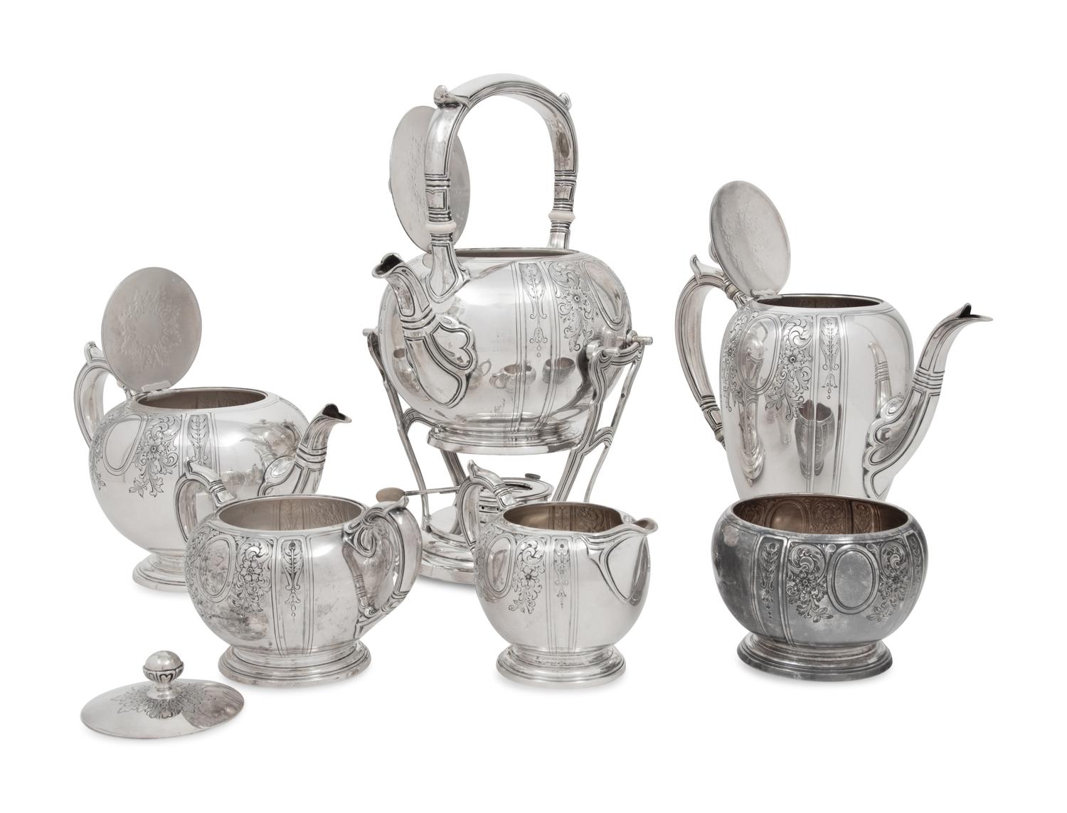 An American Silver Seven-Piece Tea and Coffee Service