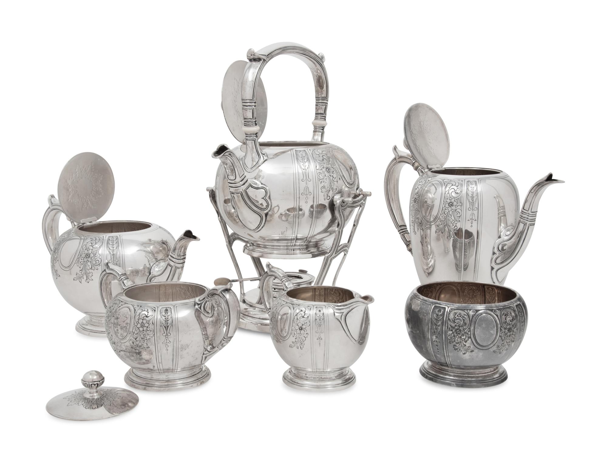 An American Silver Seven-Piece Tea and Coffee Service