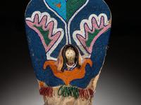 Ute Beaded Hide Doll Cradle