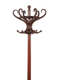 A Paint Decorated Bentwood Hat and Coat Rack