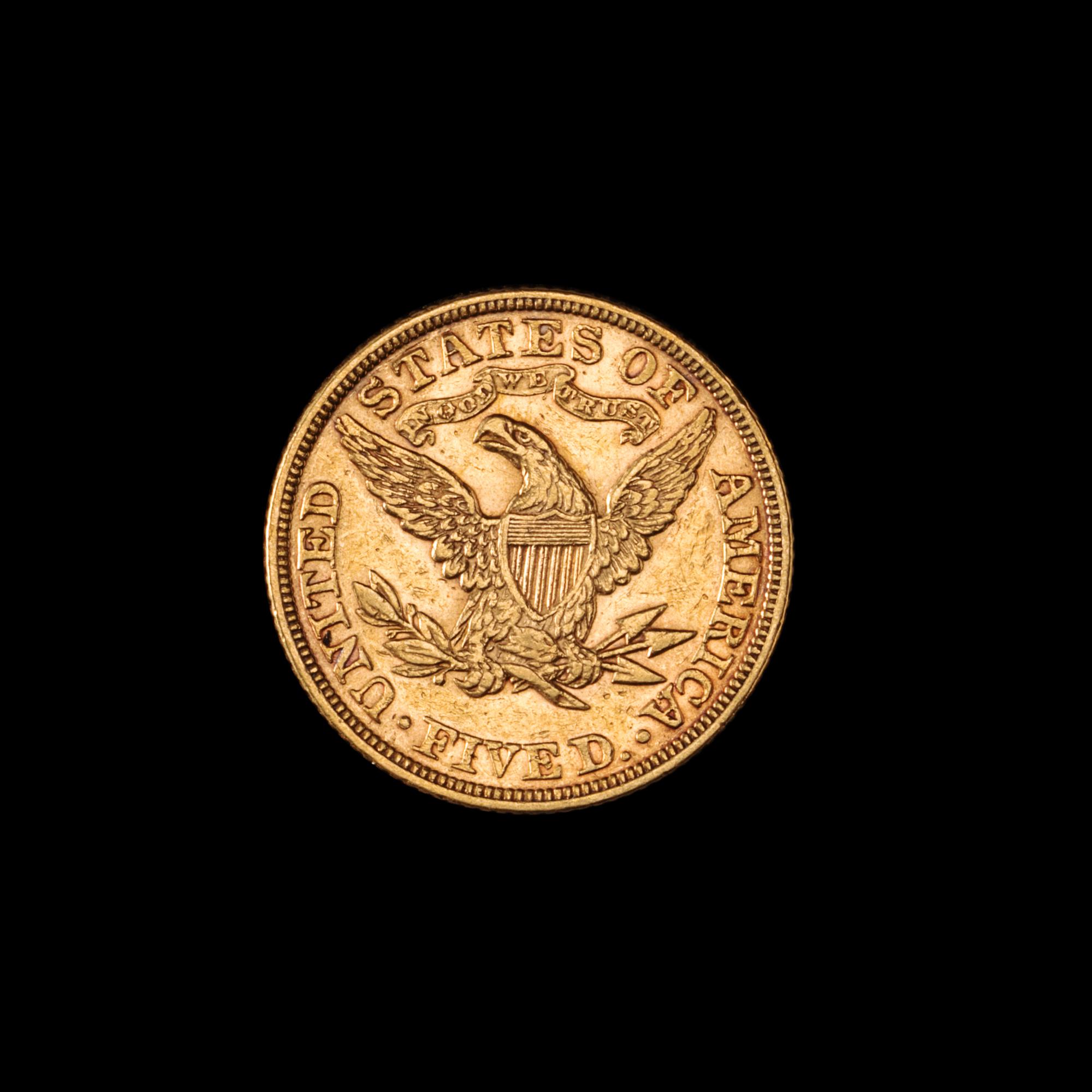 A United States 1898 Liberty Head $5 Gold Coin