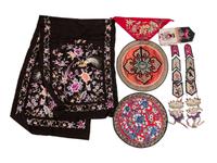 18 Chinese Embroidered Silk Panels