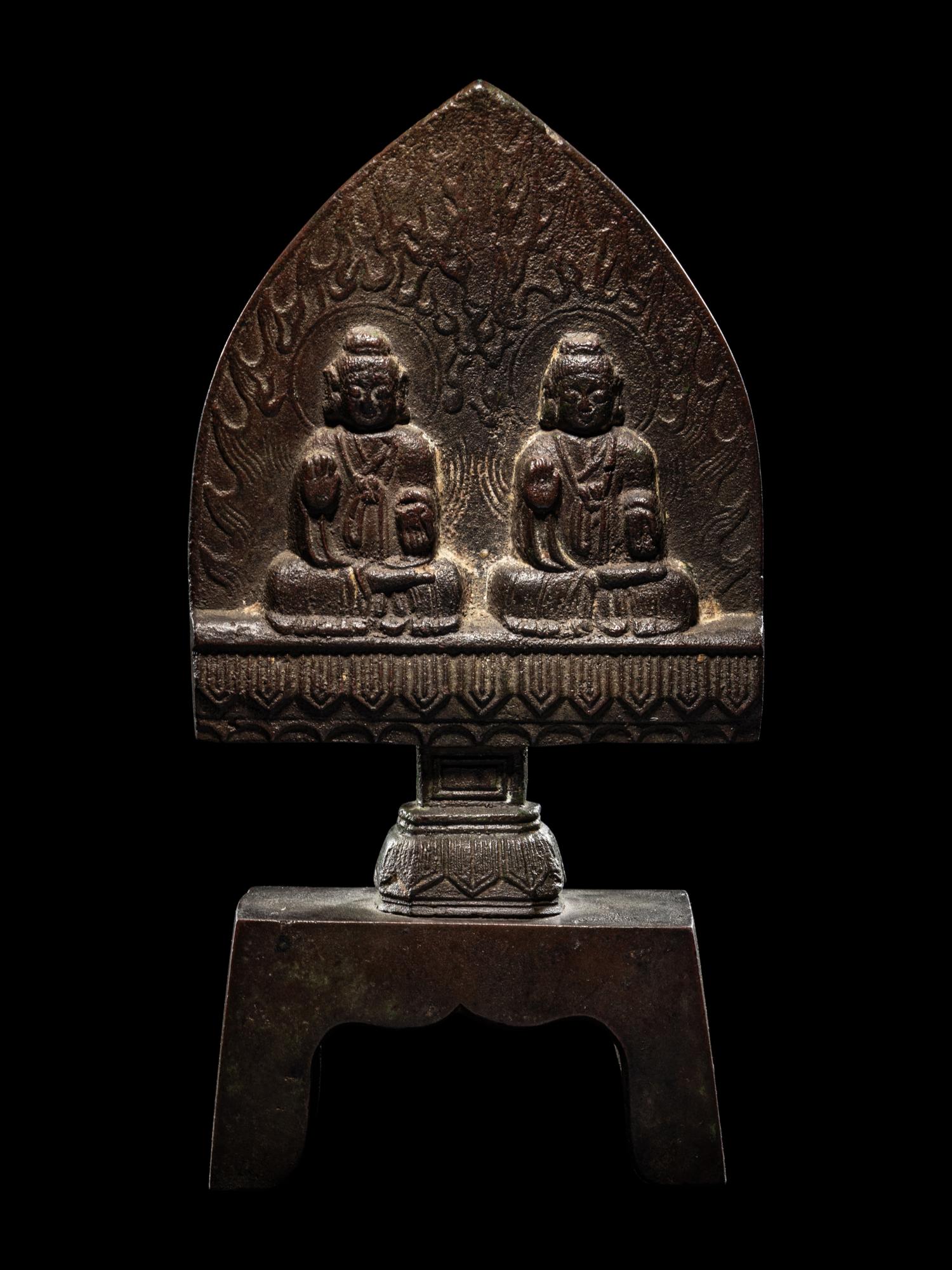 A Chinese Bronze Votive Figure of Buddha