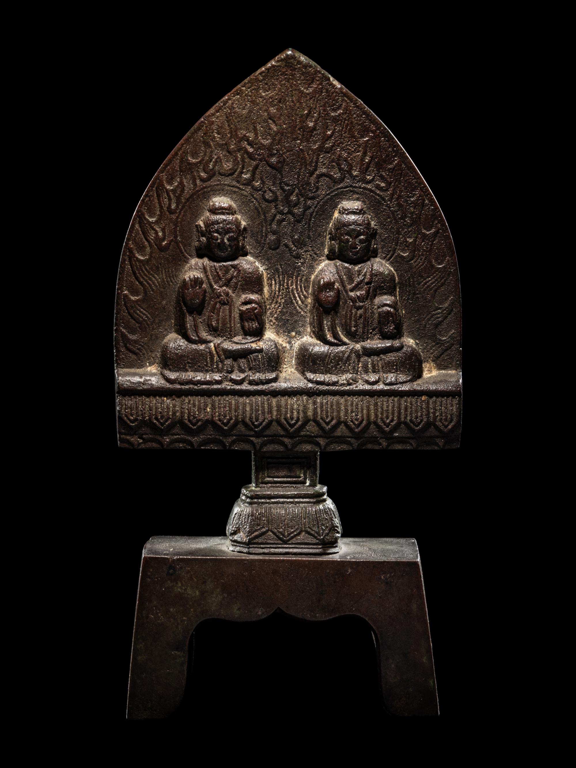 A Chinese Bronze Votive Figure of Buddha