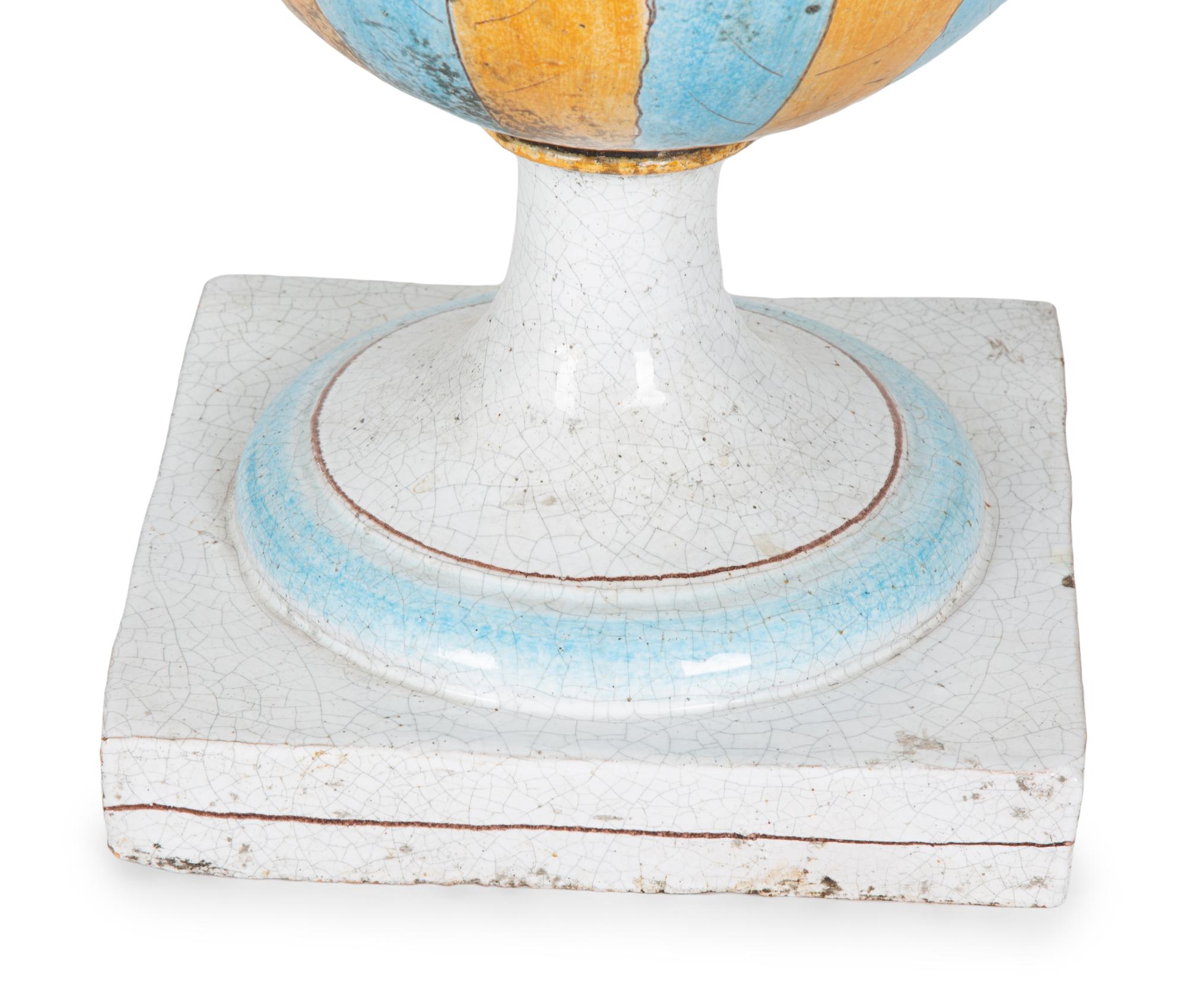 An Italian Faience Large Urn