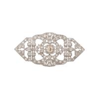 ART DECO, DIAMOND BROOCH