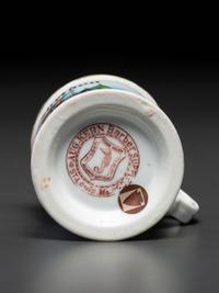 A Florist's Porcelain Occupational Shaving Mug