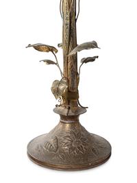 A Continental Brass Floor Lamp