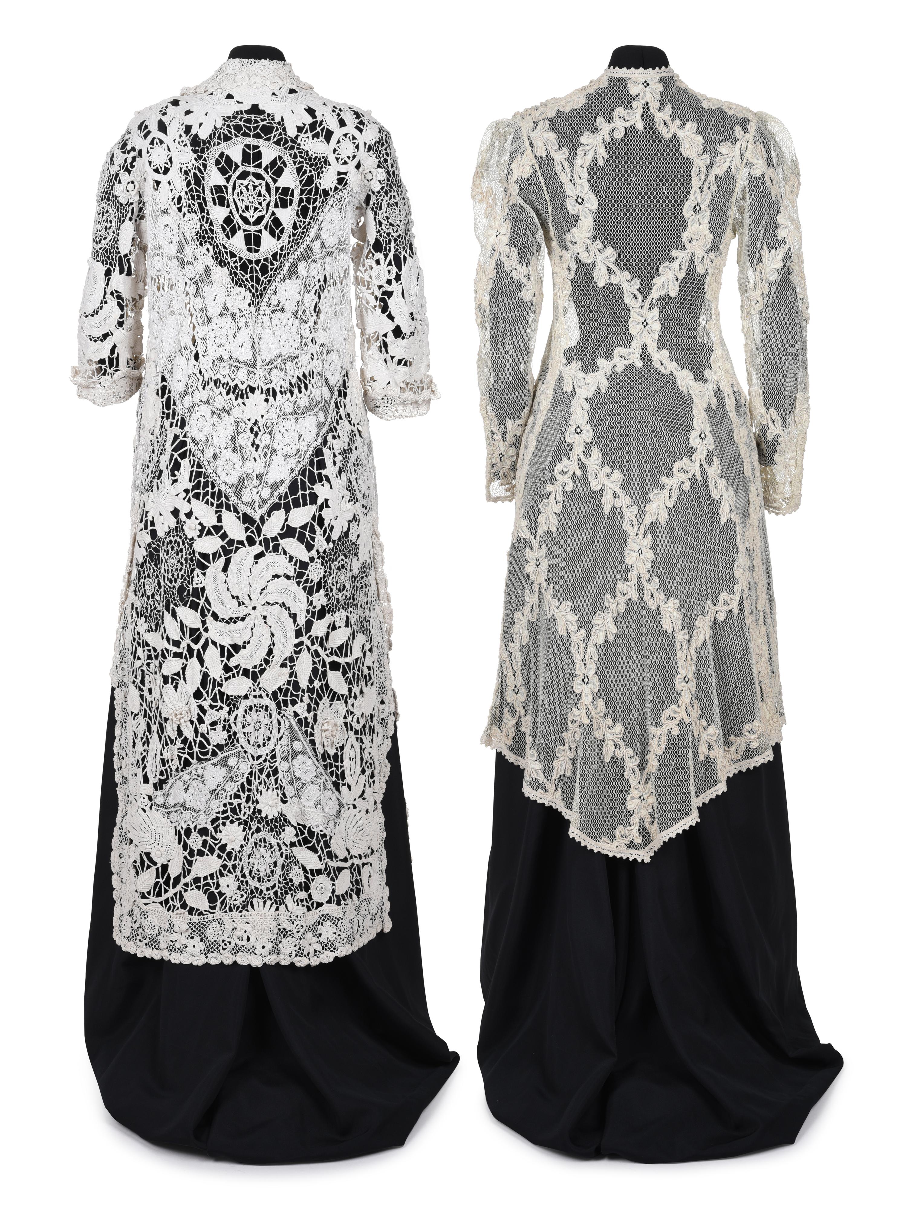 Two Edwardian Lace Jackets, Early 20th Century