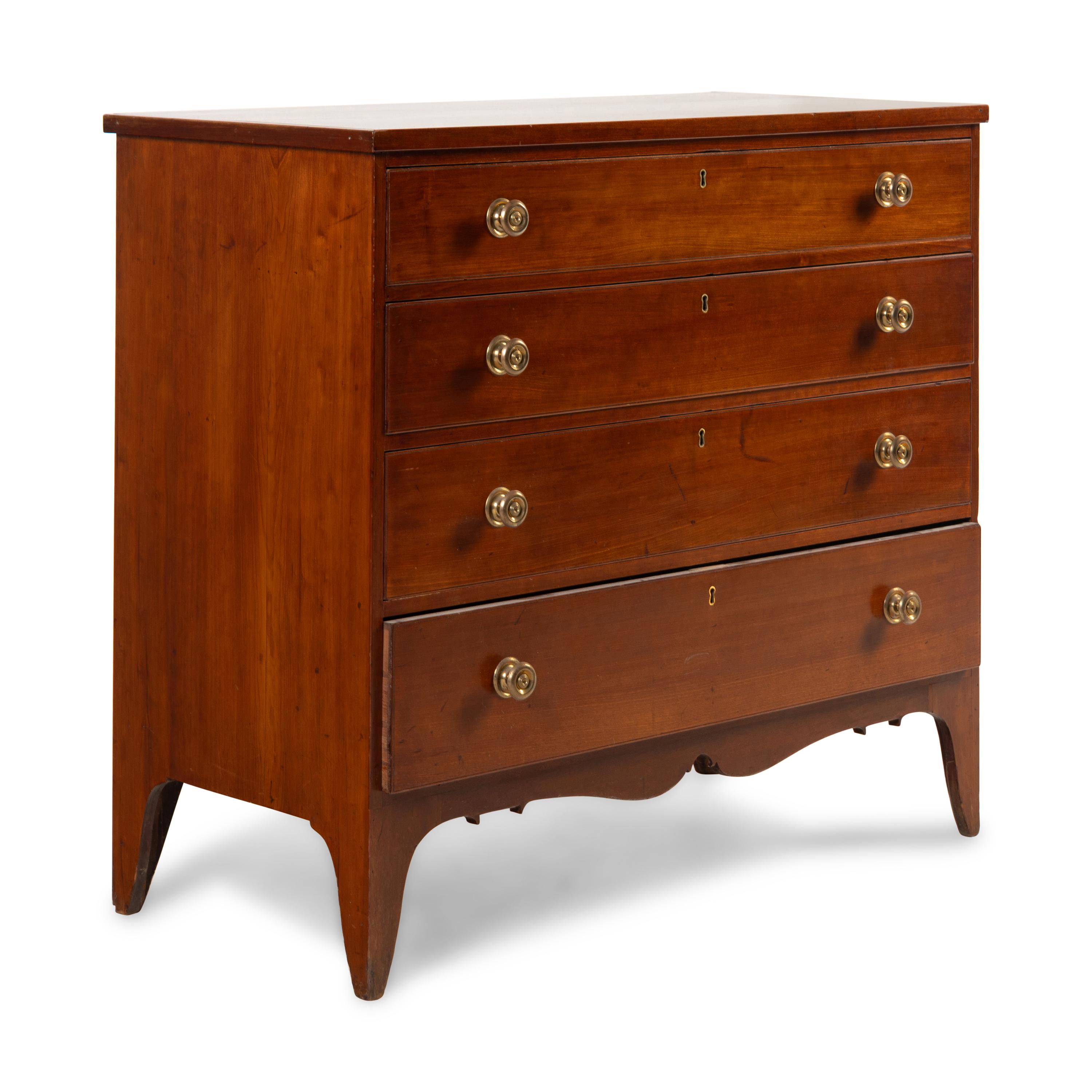 A Federal Cherrywood Chest of Drawers