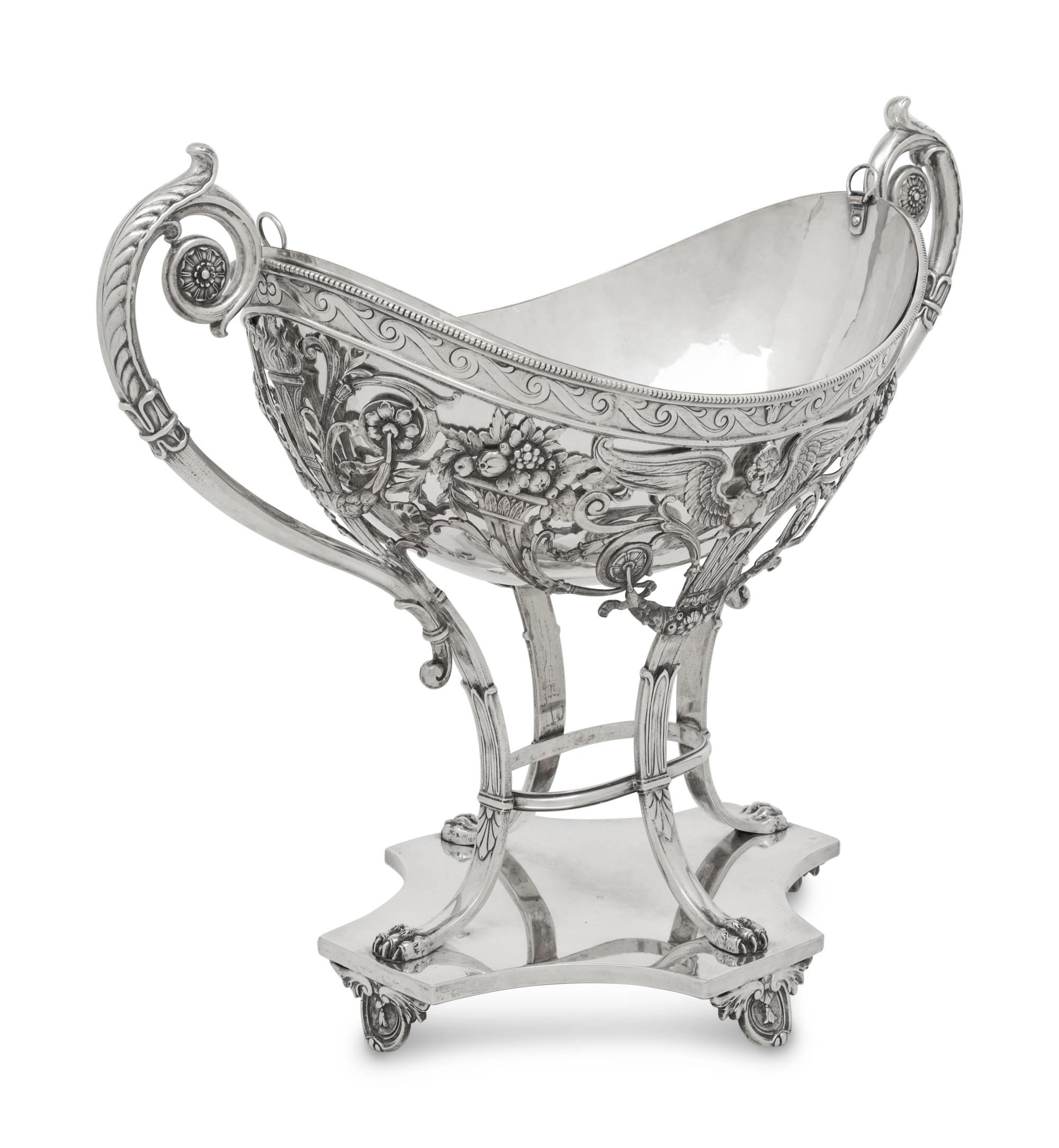 A German Silver Centerpiece Basket