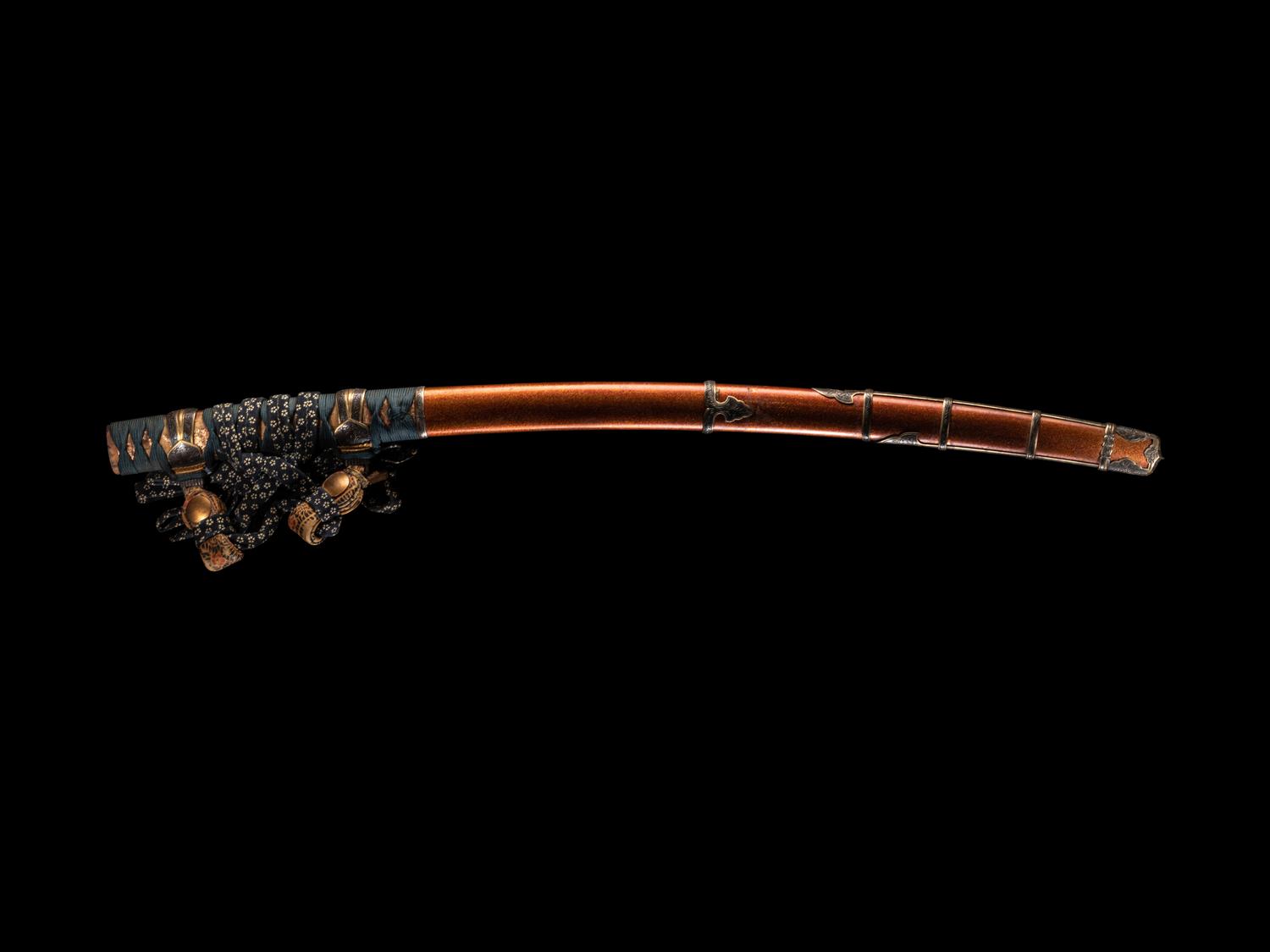 A Set of Sword Fittings and Scabbard for A Tachi