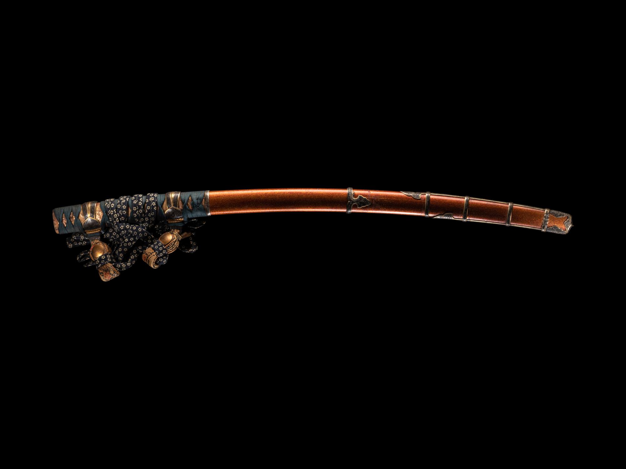 A Set of Sword Fittings and Scabbard for A Tachi