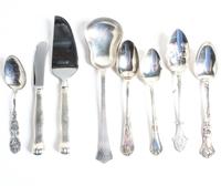 A Collection of Silver Flatware Articles, various makers, comprising teaspoons, sugar tongs, souvenir spoons and others, together with