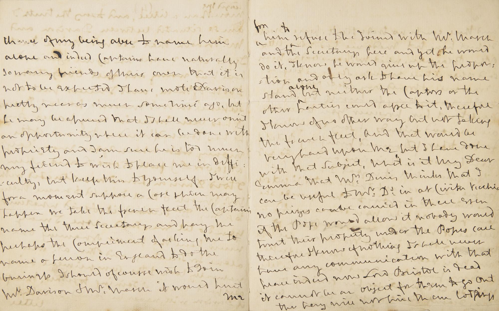 [Military History] Nelson, Horatio. Autograph Letter, signed