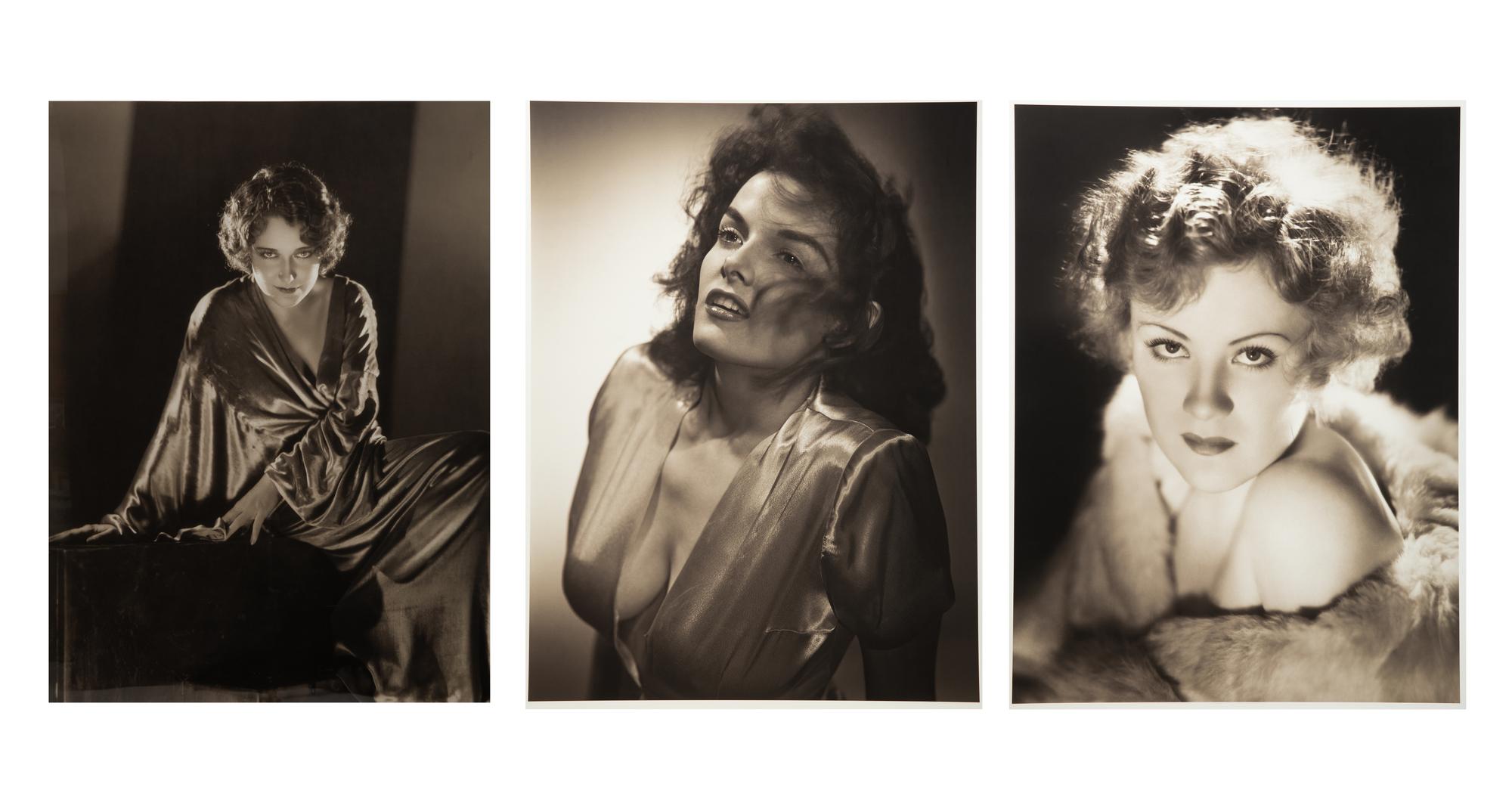 Dorothy Sebastian, Jane Russell, Joan Perry (three photographs)