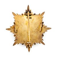 A Silver-Gilt and Enamel Knight's Badge of the Military and Hospitaller Order of St. Lazarus of Jerusalem