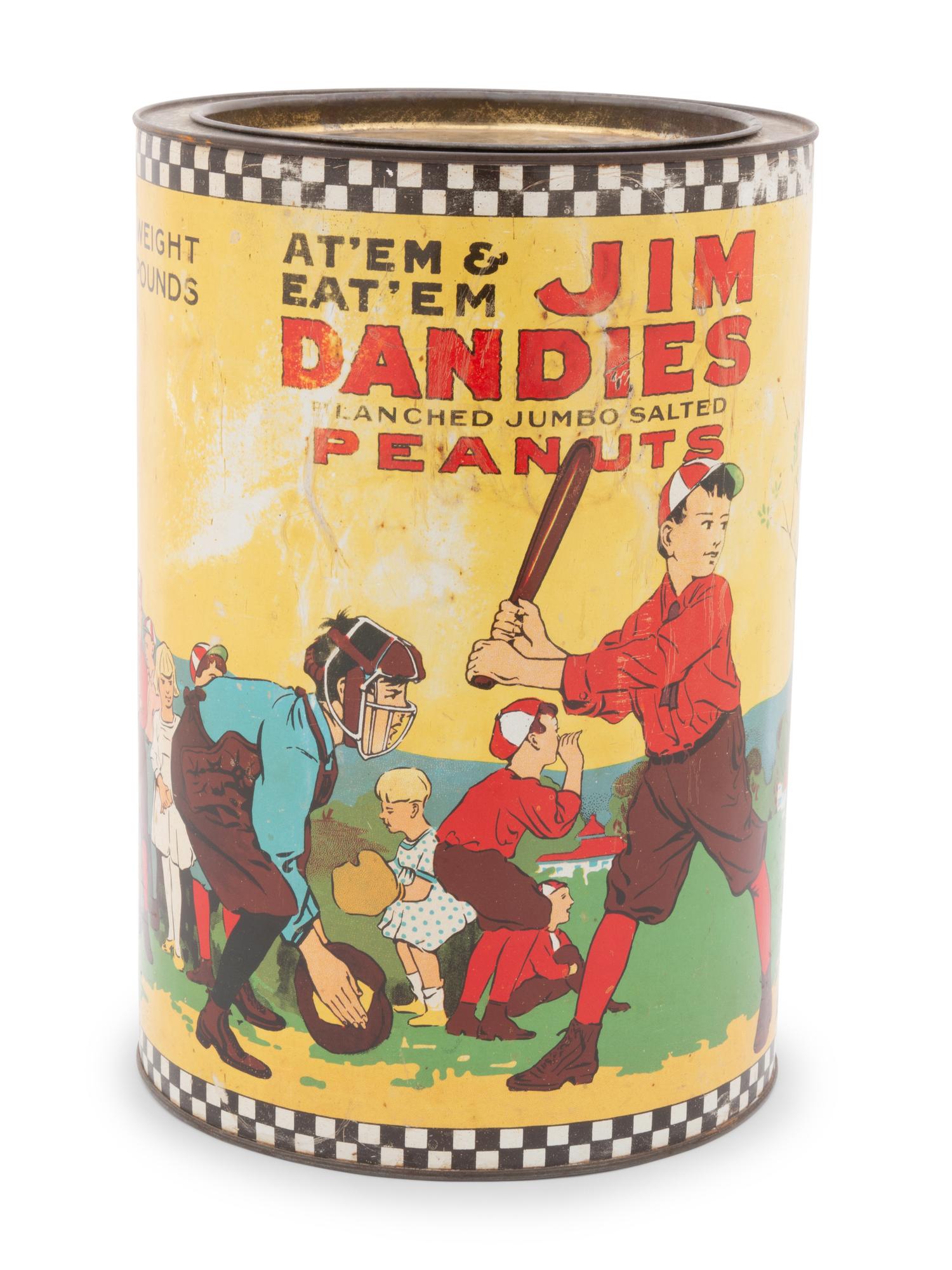 A Jim Dandies Jumbo Peanut Tin