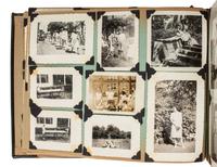 [EARLY PHOTOGRAPHY]. Album recording the early life of Juanita Thompson, an African American woman who grew up in Jamaica, NY, incl. images of her integrated neighborhood and summer camp. Ca 1920s-1950s.